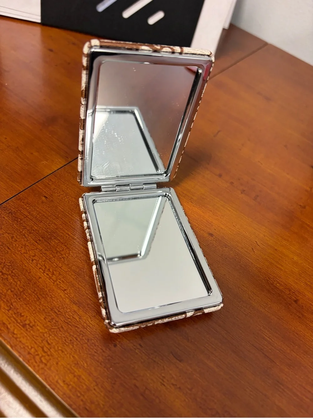 Dior Beauty Oblique Jacquard Double Compact Mirror Perfect Condition